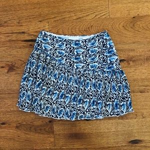 H&M Blue, White, and Navy Skirt